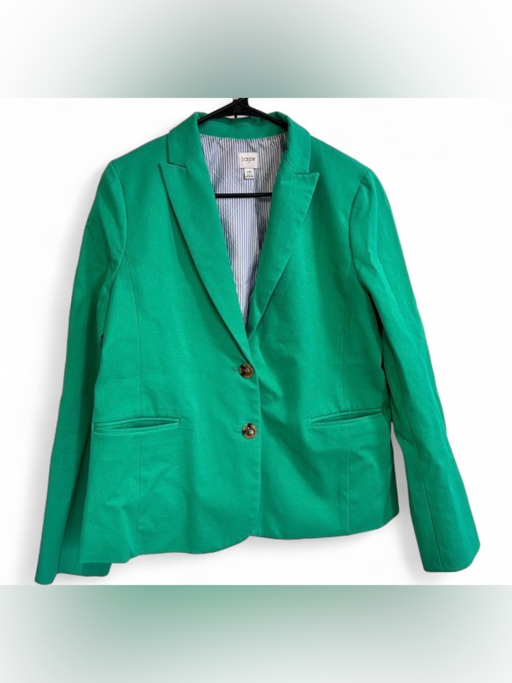 J. Crew Women's Teal Single-Button Blazer - Picture 4 of 12